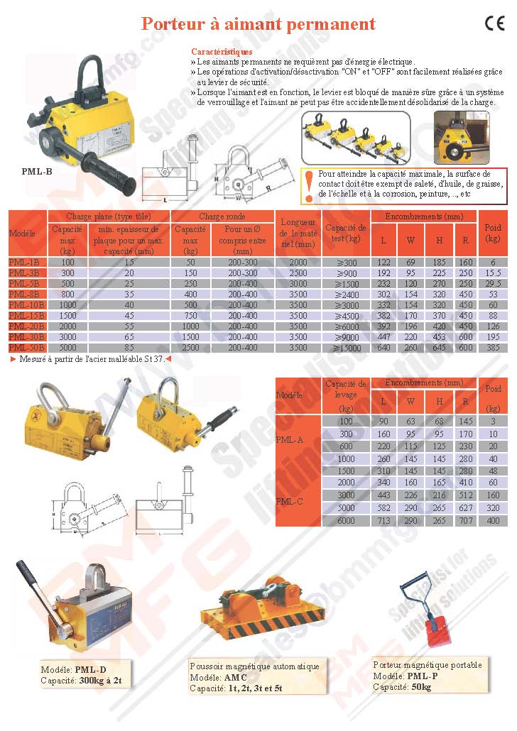 Porteur à aimant permanent